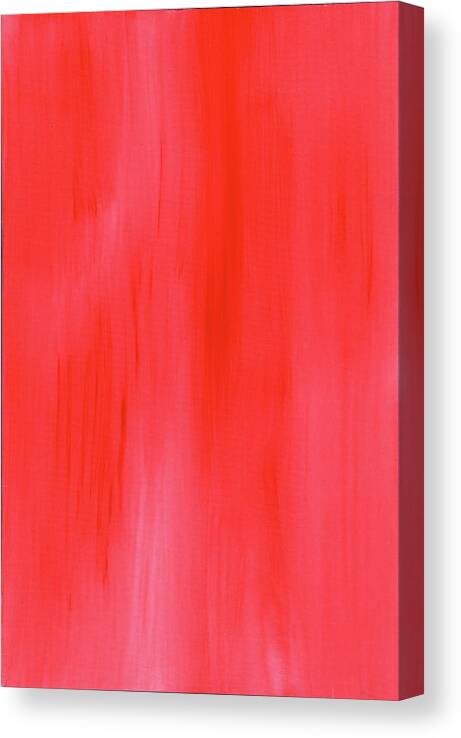 Red Canvas Print featuring the painting Strength from Within by Angela Bushman