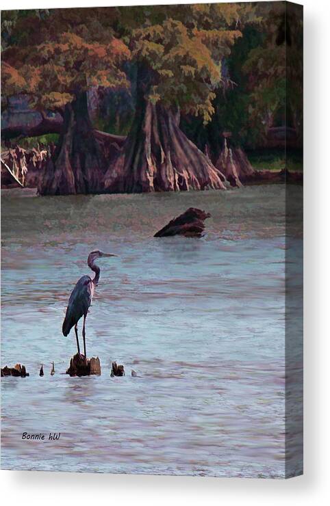 Lake Canvas Print featuring the photograph Sunset at Reelfoot Lake by Bonnie Willis