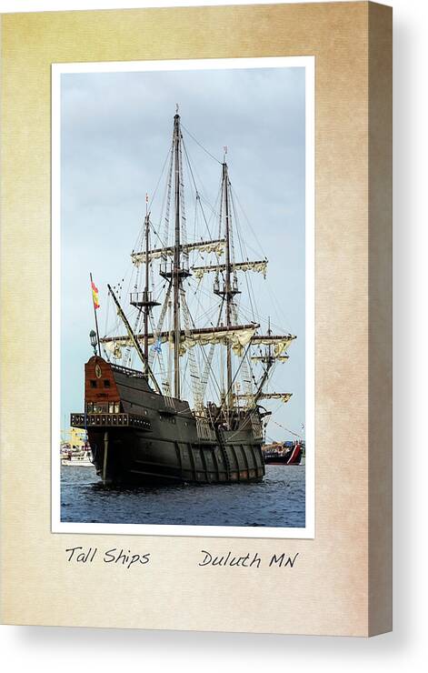 Tall Ships Canvas Print featuring the photograph Tall Ships v2 by Hermes Fine Art