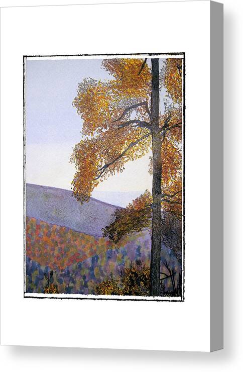 Landscape Canvas Print featuring the painting Tapestree by Robert Boyette