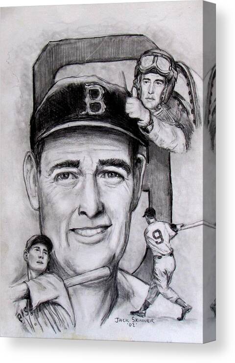 Baseball Canvas Print featuring the photograph Ted by Jack Skinner
