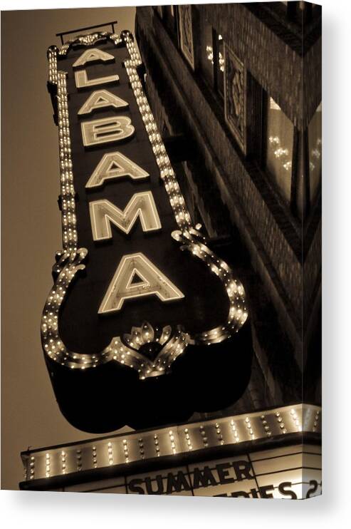  Canvas Print featuring the photograph The Alabama by Just Birmingham