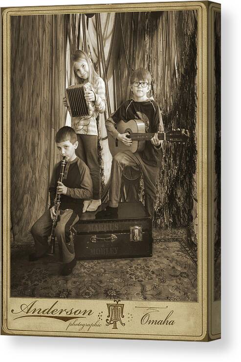 Portraits Canvas Print featuring the photograph The Band by John Anderson