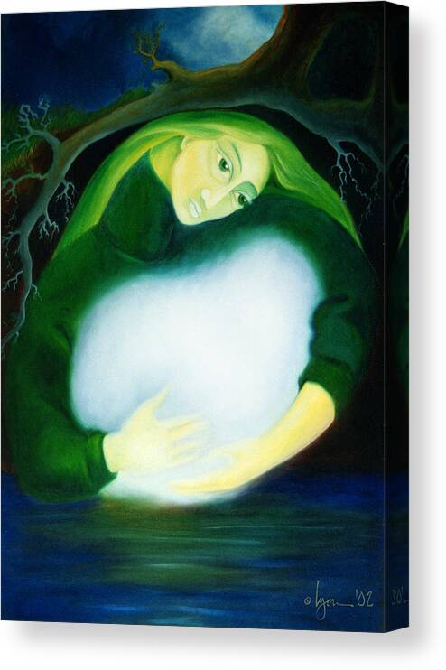 Dreams Canvas Print featuring the painting The Birth of Water by Angela Treat Lyon