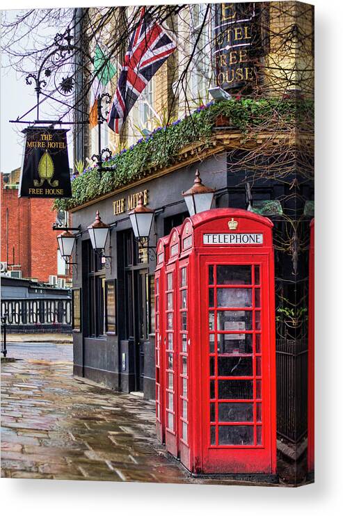 London Canvas Print featuring the photograph The Local by Heather Applegate
