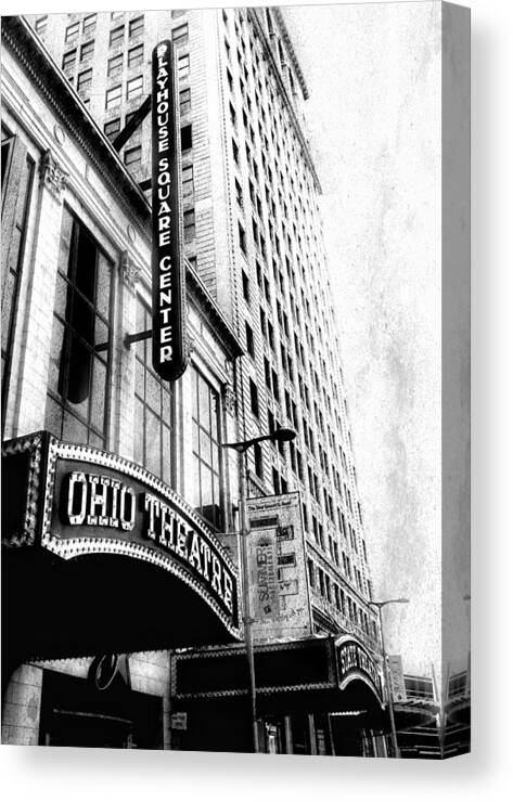 Cleveland Canvas Print featuring the photograph The Ohio And State Theatres by Ken Krolikowski
