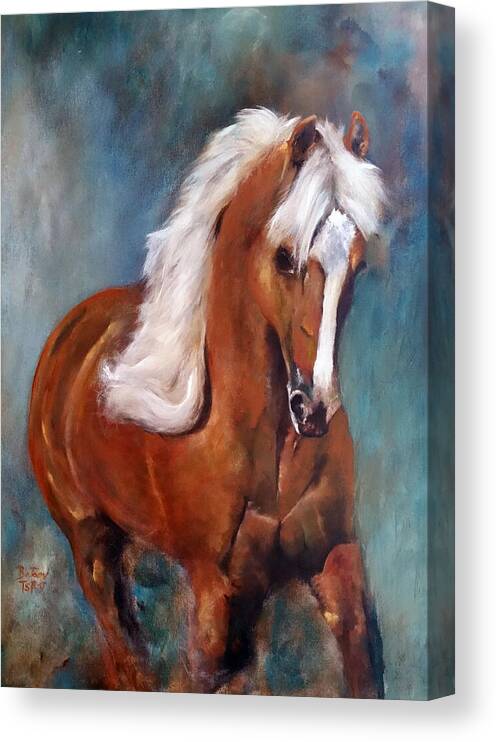 Palomino Canvas Print featuring the painting The Palomino 2 by Barbie Batson