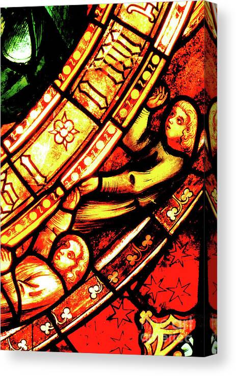 Stained Glass Canvas Print featuring the photograph The Passage of Time by Elizabeth Hoskinson