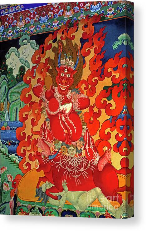 Monastery Canvas Print featuring the photograph Tibet_190-12 by Craig Lovell