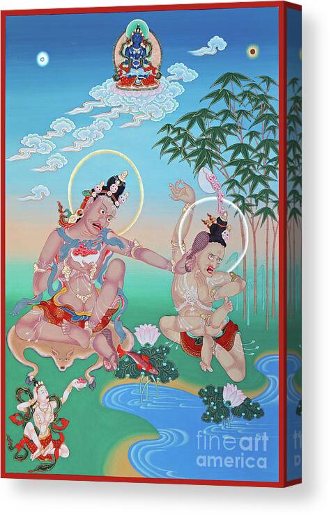 Tilopa Canvas Print featuring the painting Tilopa by Sergey Noskov