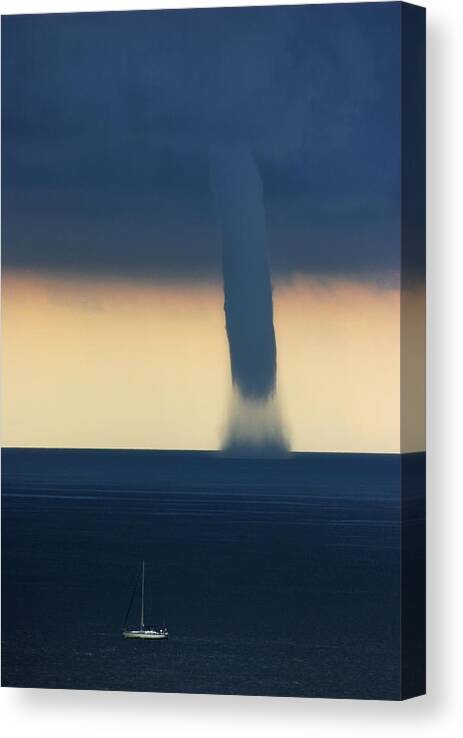 Tornado Canvas Print featuring the photograph Too Close.... by Nini_filippini