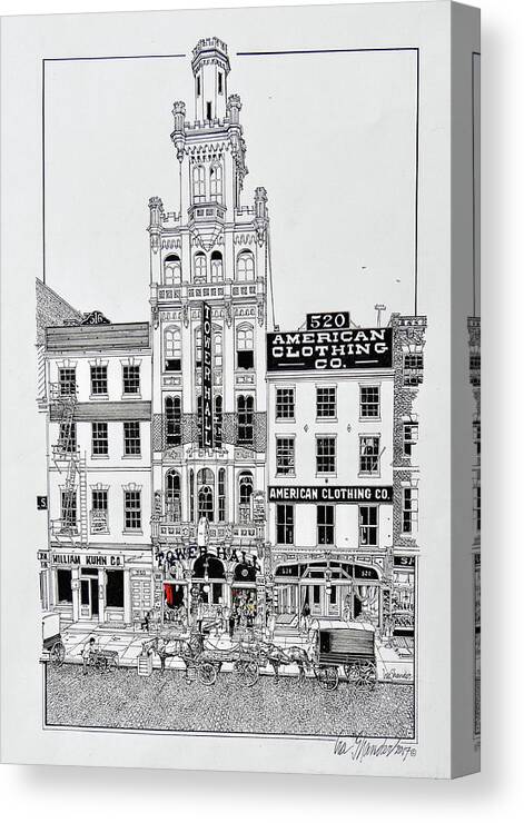 Tower Hall Canvas Print featuring the photograph Tower Hall by Ira Shander