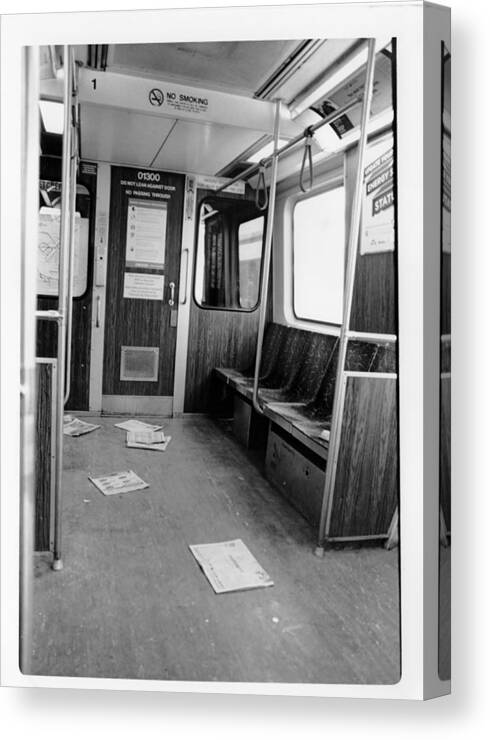 Dirty Train Canvas Print featuring the photograph Train Car by Joseph Caban