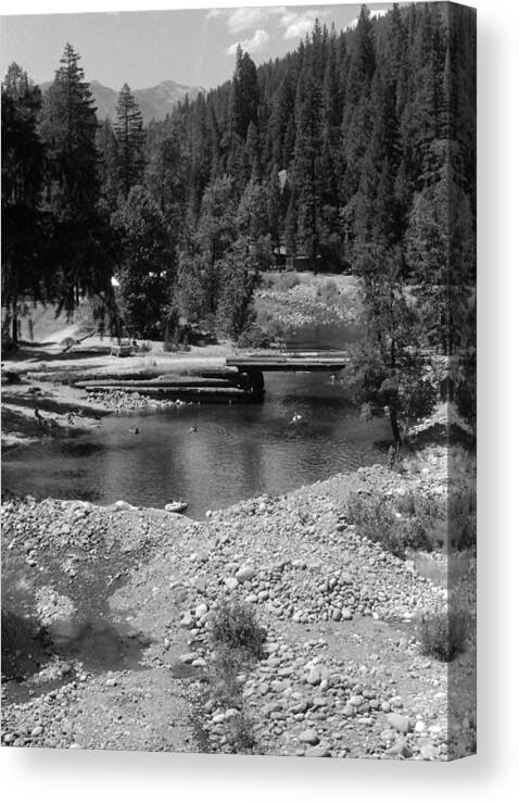 Trinity Canvas Print featuring the photograph Trinity Alps Resort 1976 #2 by Ben Upham III