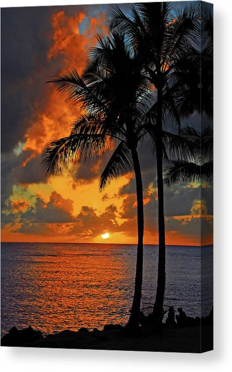 Paradise Canvas Print featuring the photograph Tropical Nights by Lynn Bauer