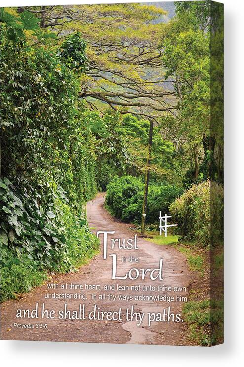 Waipio Valley Canvas Print featuring the photograph Trust in the Lord by Denise Bird