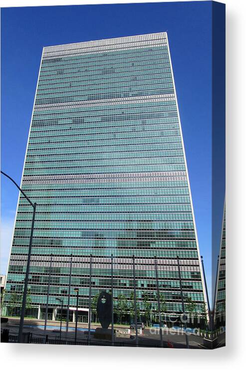 United Nations Canvas Print featuring the photograph United Nations 3 by Randall Weidner
