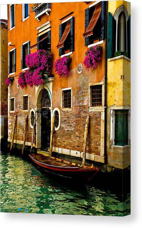 Brick Canvas Print featuring the photograph Venice Facade by Harry Spitz