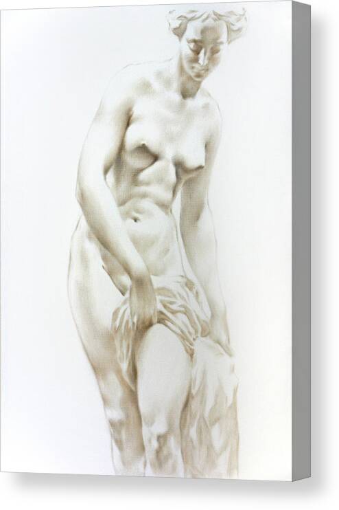 Woman Canvas Print featuring the painting Venus 1a by Valeriy Mavlo