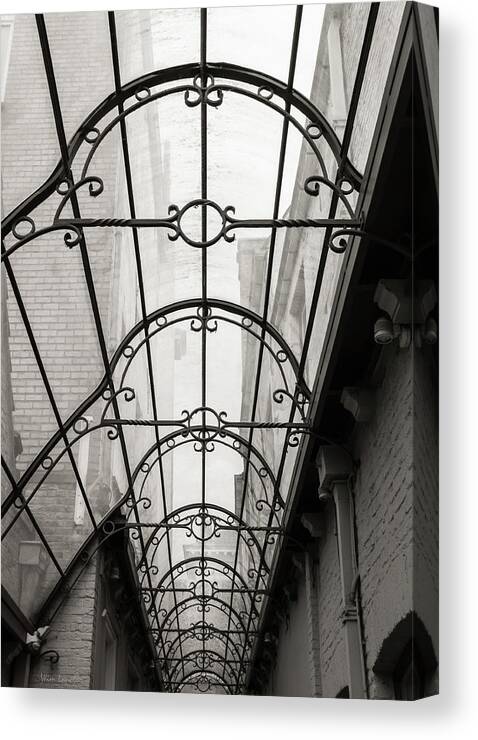 Victorian Canvas Print featuring the photograph Victorian Glass Roof by Wim Lanclus