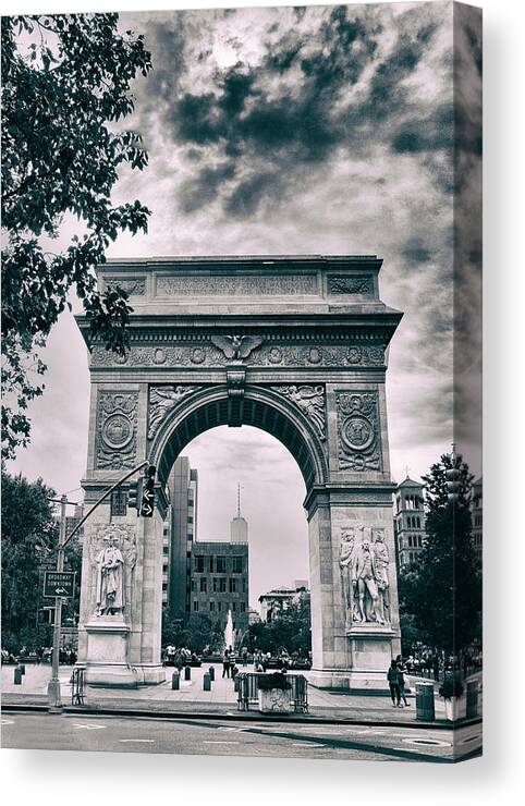 Architecture Canvas Print featuring the photograph Washington Square Arch by Jessica Jenney