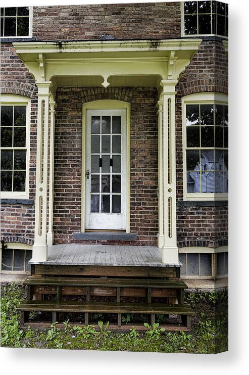 Harriet Tubman Canvas Print featuring the photograph Welcome to Freedom - Harriet Tubman House by Stephen Stookey