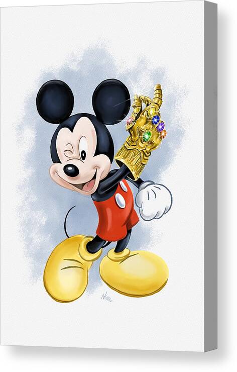 Mouse Canvas Print featuring the digital art When You Wish Upon a Snap by Norman Klein