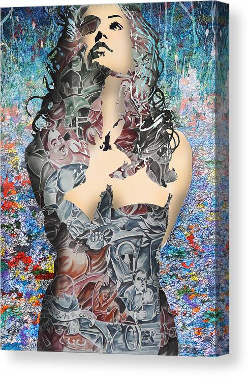 Young Canvas Print featuring the digital art wow by Faruk Kutlu