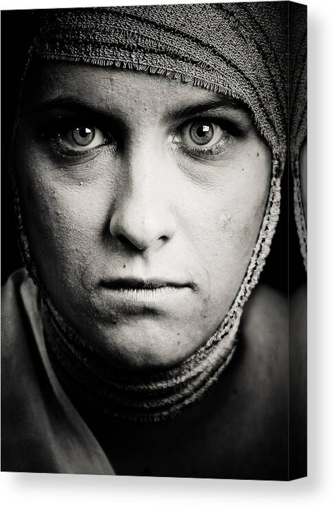 Portrait Canvas Print featuring the photograph You Will Miss Me by Christine Lebrasseur