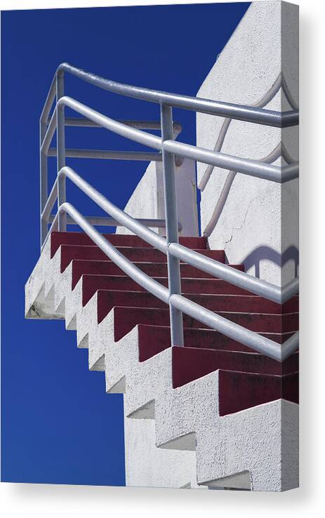 Stairs Canvas Print featuring the photograph Zig Zag Stairs San Francisco by David Smith