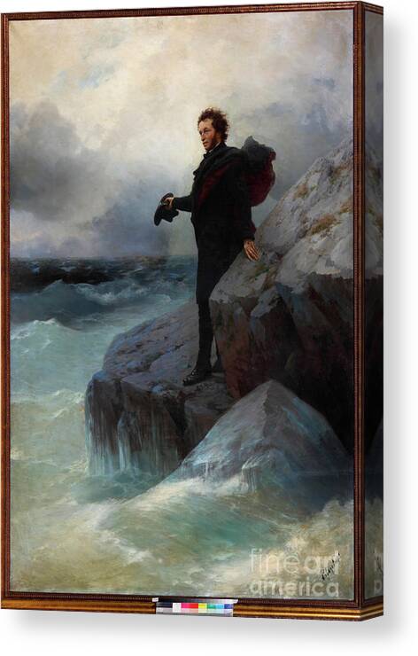 Oil Painting Canvas Print featuring the drawing Farewell #1 by Heritage Images