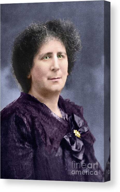 1800s Canvas Print featuring the photograph Hertha Marks Ayrton #1 by Science Photo Library