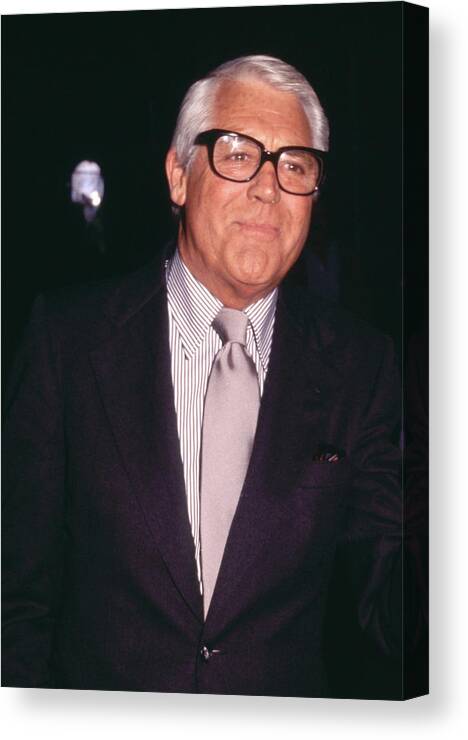 1980-1989 Canvas Print featuring the photograph Cary Grant #13 by Mediapunch