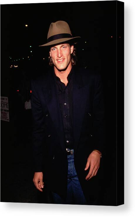 Elton John Canvas Print featuring the photograph Woody Harrelson #15 by Mediapunch