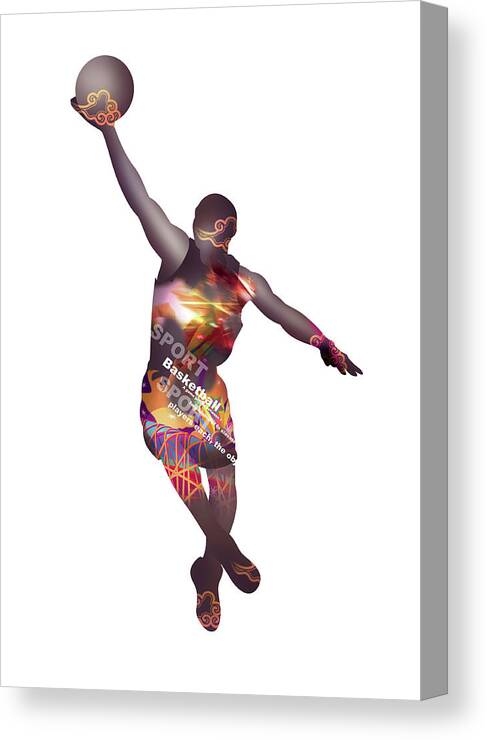 People Canvas Print featuring the digital art Sculpture,moulding Art #2 by Best View Stock