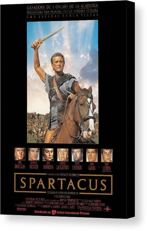 Spartacus Canvas Print featuring the photograph Spartacus -1960-. #2 by Album