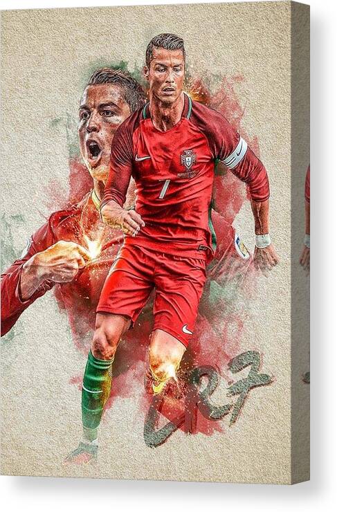 Cristiano Ronaldo CR7 Portugal Football 5 Panel Canvas Wall Art