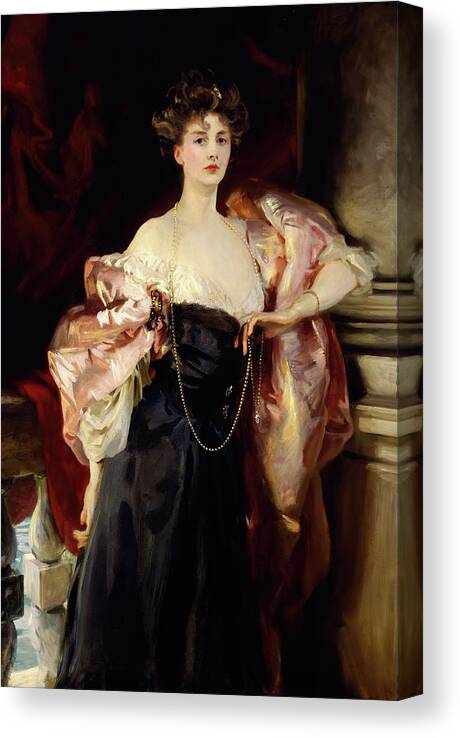 Figurative Canvas Print featuring the painting Portrait Of Helen Vincent, Viscountess Dabernon by John Singer Sargent