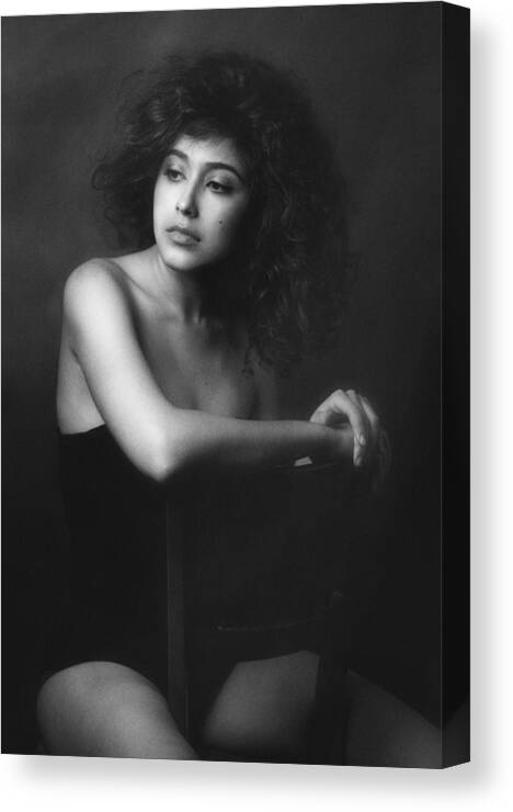 Portrait Canvas Print featuring the photograph Sabina #3 by Zachar Rise