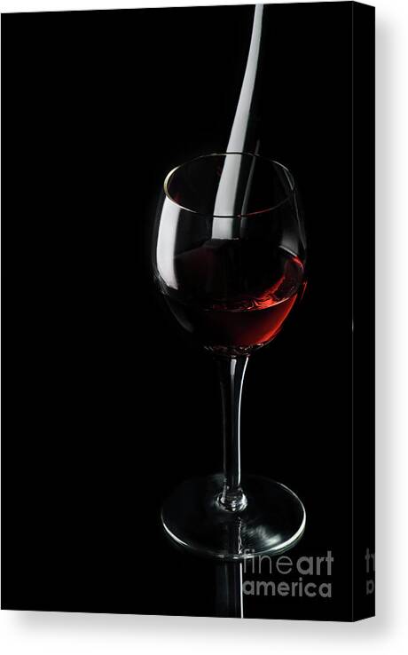Wine Canvas Print featuring the photograph Wine. Fine Art. by Jelena Jovanovic