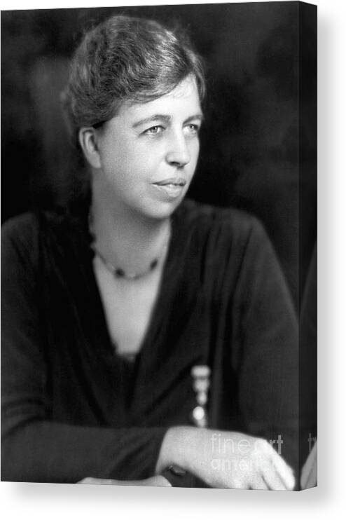 People Canvas Print featuring the photograph Eleanor Roosevelt #4 by Bettmann