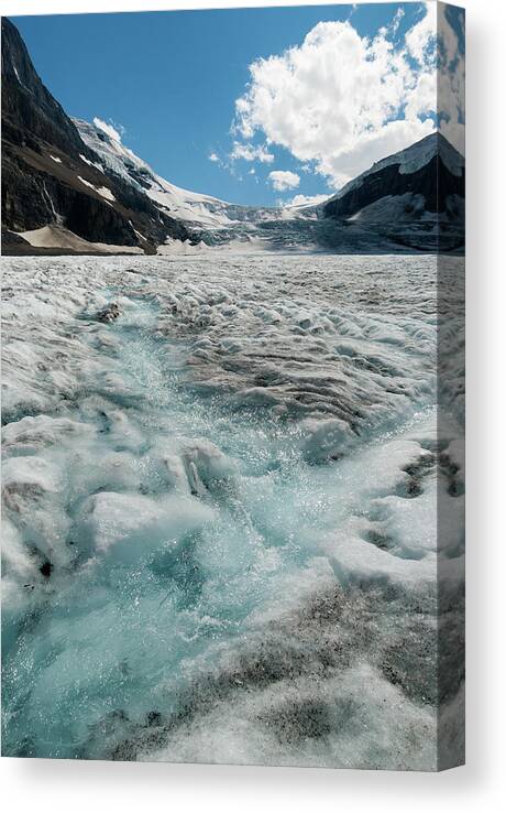 Tranquility Canvas Print featuring the photograph Athabasca Glacier #5 by John Elk Iii
