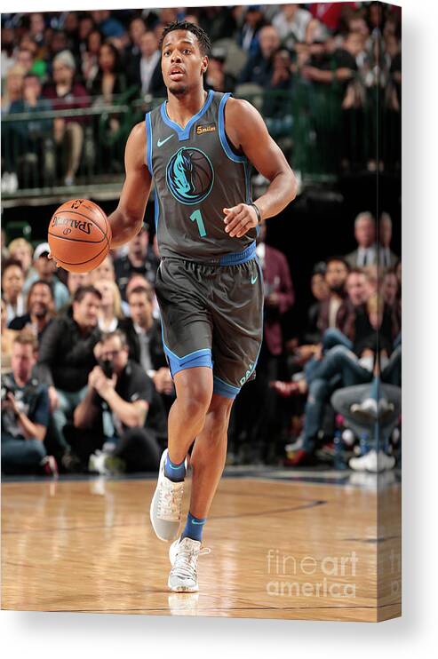 Nba Pro Basketball Canvas Print featuring the photograph Oklahoma City Thunder V Dallas Mavericks by Glenn James