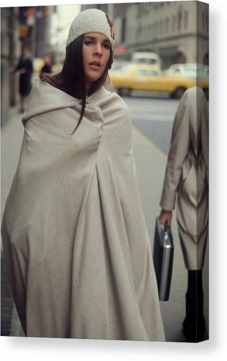 Ali Macgraw Canvas Print featuring the photograph Ali Macgraw by Art Zelin