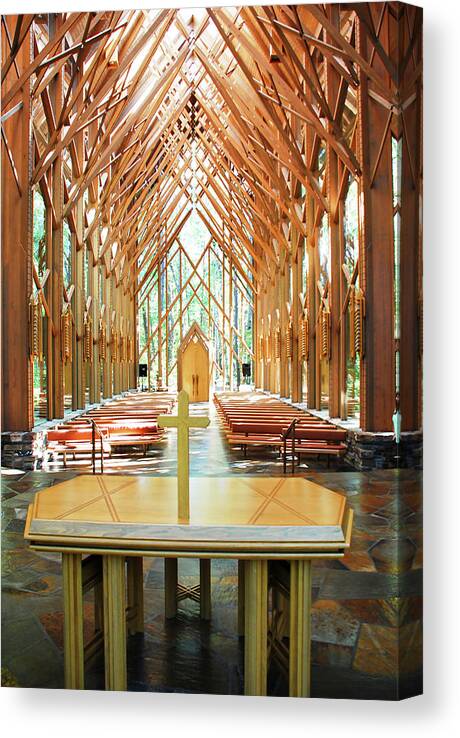 Chapel Canvas Print featuring the photograph Anthony Chapel by Jerry Connally