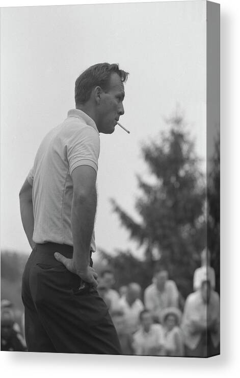 1960-1969 Canvas Print featuring the photograph Arnold Palmer On The Course by John Dominis