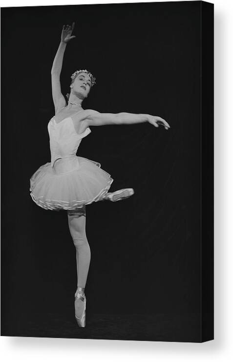 Ballet Dancer Canvas Print featuring the photograph Ballerina by Baron