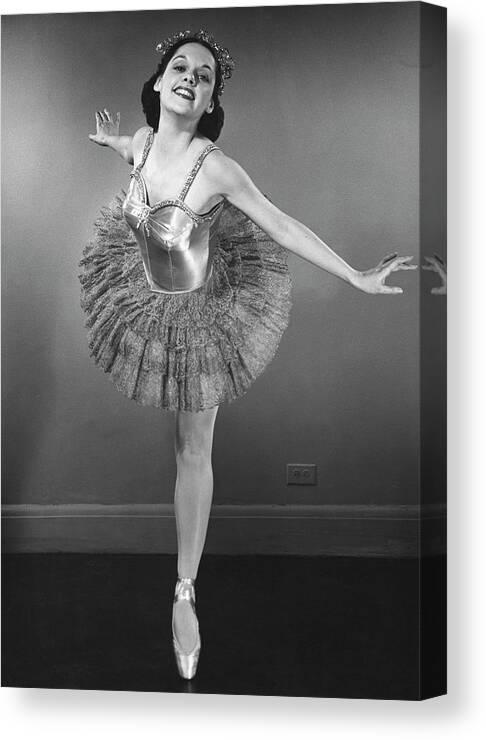 Ballet Dancer Canvas Print featuring the photograph Ballet Dancer by George Marks