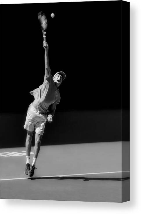 Sports Canvas Print featuring the photograph Big Serve by Frank Ma