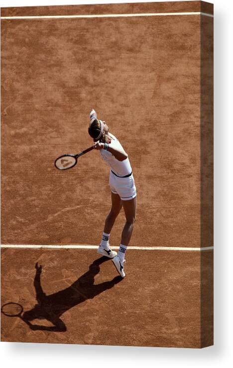 1980-1989 Canvas Print featuring the photograph Bjorn Borg by Steve Powell